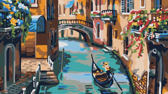 Картина "Венецианский канал" рисование по номерам 50*40см КН5040105 - Заинск 