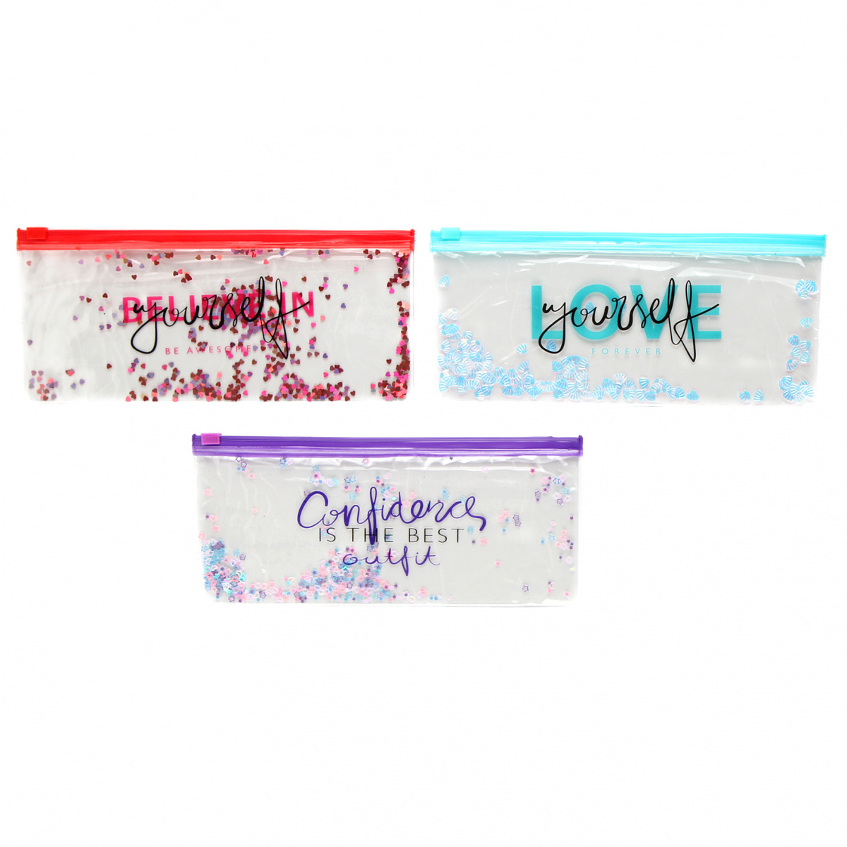 Папка 3072102 Glitter Dream DL на молнии A4 с конфетти deVENTE - Саранск 