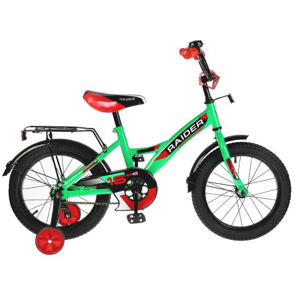 Велосипед 16 ST16071-TR зелено-черный Raider