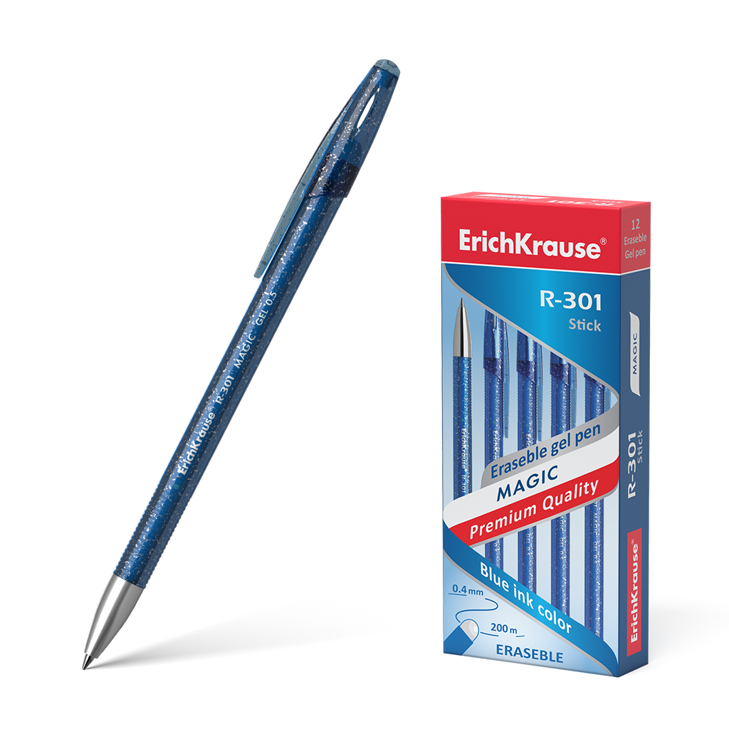 Ручка R-301 гелевая пиши-стирай синяя 45211 "Magic Gel" 0,5/130мм Erich Krause