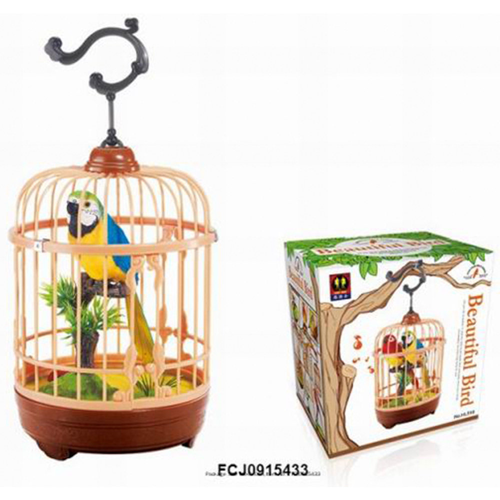 Игрушка HL518-1A Птичка в клетке на батарейках FCJ0915433 - Заинск 