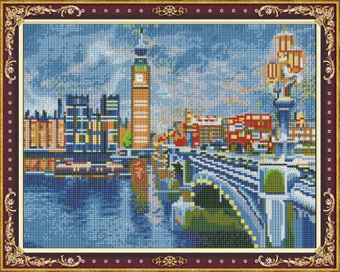 Алмазная мозаика WK005 Лондон 40х50см 33цв Рыжий кот - Томск 