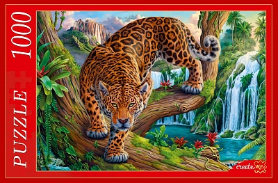 Пазлы 1000эл Грозный леопард Ф1000-5150 Рыжий кот - Самара 