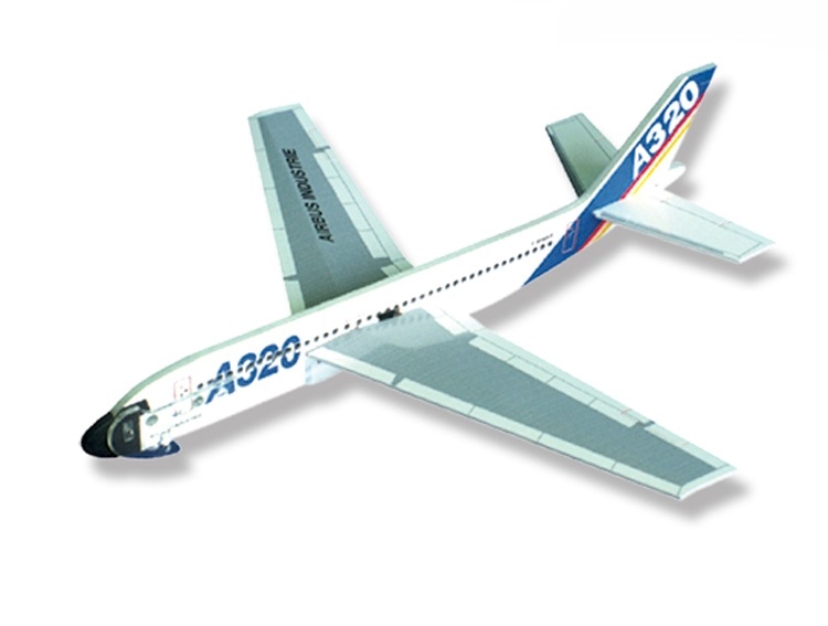 Самолет 95809 LYONAEEC Power Launch Glider A320 длина 29см размах 27см - Ижевск 