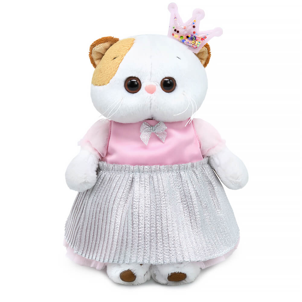 Мягкая игрушка LK27-154 Кошечка Ли-ли в платье и с короной ТМ BudiBasa - Елабуга 