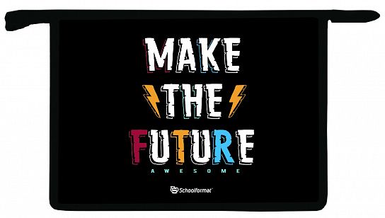 Папка для тетрадей 1 отд. А4 Future молния пластик ПТПМА4-ФЧР - Саранск 