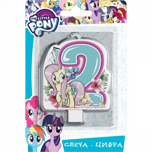 Свеча 33019 Цифра №2 "My Little Pony" Росмэн - Ижевск 