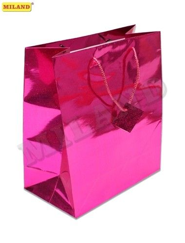 Пакет подарочный ПП-8376 "Розовые точки" (L-голография) Миленд - Нижнекамск 
