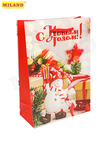 Пакет подарочный ПКП-8910 Счастливого праздника 22х31х10см Миленд - Ижевск 