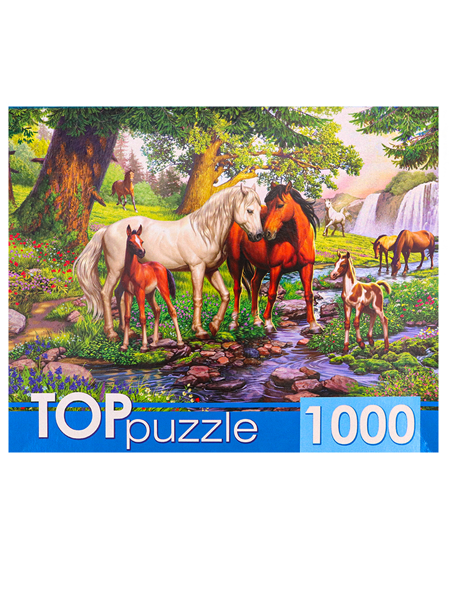 Пазлы 1000эл ГИТП1000-4146 Лошади в прекрасной долине Рыжий кот - Чебоксары 
