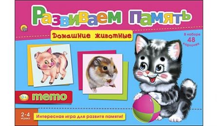 Развиваем память (мемо) в ассортименте ин-2056 "Домашние животные" Рыжий Кот Р - Елабуга 