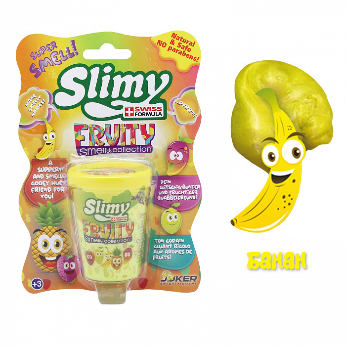 Слайм 37325 с фруктовым запахом банан 80 г ТМ Slimy - Бугульма 