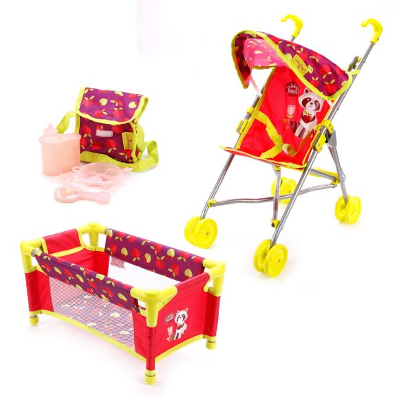 Набор 3в1 67339 коляска, кроватка и сумка Delux Mary Poppins