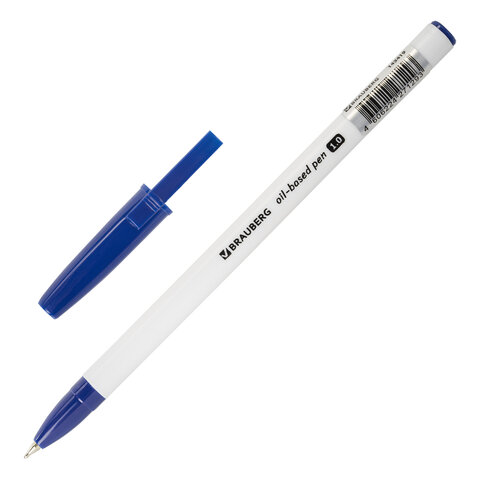 Ручка синяя 143419 масляная Stick Medium шариковая 0,5мм Brauberg - Казань 