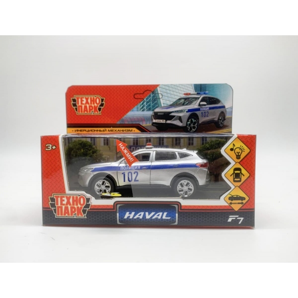 Машина Haval F7 Полиция металл 12см серебро счет,звук F7-12SLPOL-SR ТМ Технопарк - Елабуга 