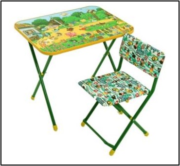 Комплект мебели НСС-33 Ферма стол+стул ТМ Радуга - Чебоксары 