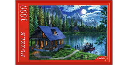 Пазл 1000эл "Озеро в лунном свете" МГ1000-7356 Ppuzle Рыжий кот - Орск 