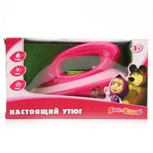 Утюг 08010 "Маша и Медведь" свет+вибро,вода в коробке 178518 - Чебоксары 