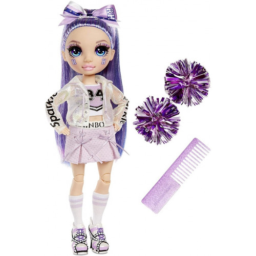 Rainbow High 572084 Кукла Cheer Doll - Violet Willow (Purple)