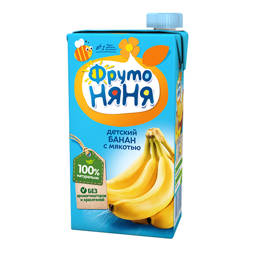 Фрутоняня Нектар Р055012 банан с мякотью 3+ 0,5л гр