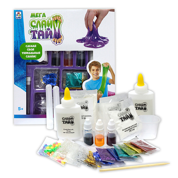 1TOY Т12033 Слайм тайм Мега набор Сделай слайм
