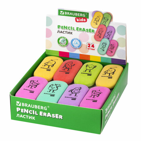 Ластик 272674 Fruits пастельные цвета Brauberg
