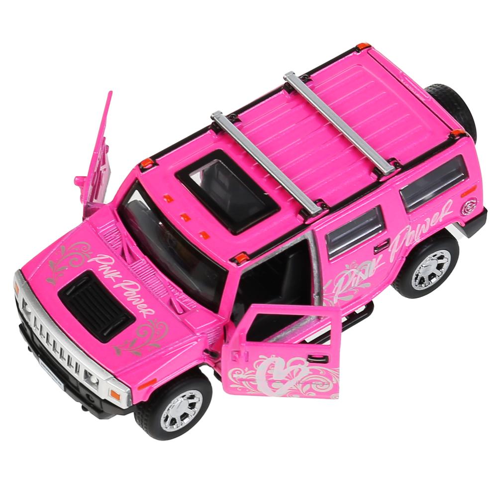 Машина HUM2-12SRT-PK HUMMER H2 Спорт 12см розовый металл ТМ Технопарк
