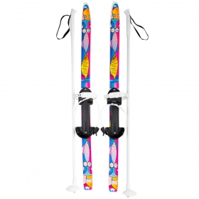 Лыжные палки 100см алюминиевые детские с пластиковой опорой 2196-00 Цикл 