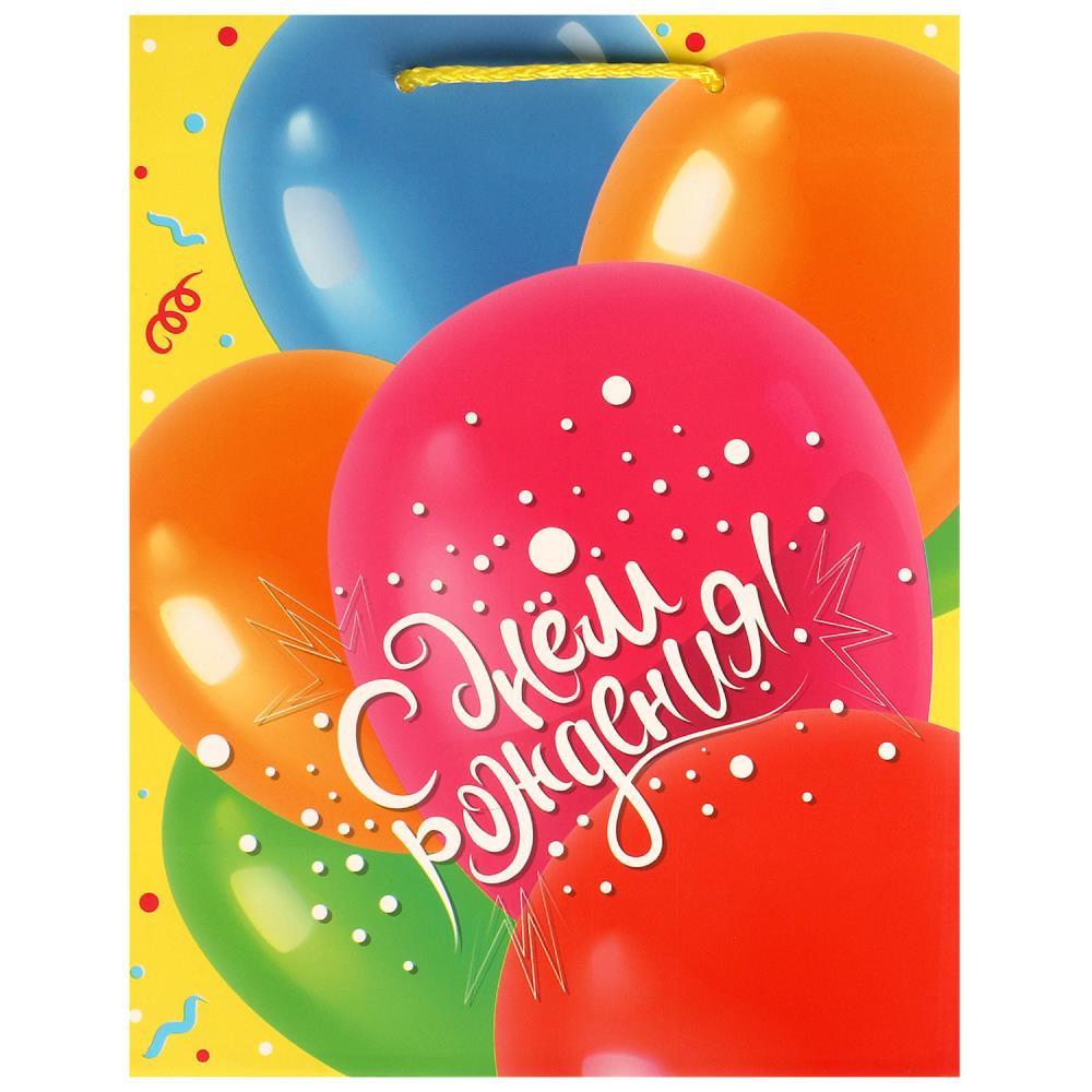 Пакет подарочный PM-097481-HBD матовый M размер 18*23*10см ТМ Чудо праздник 371710