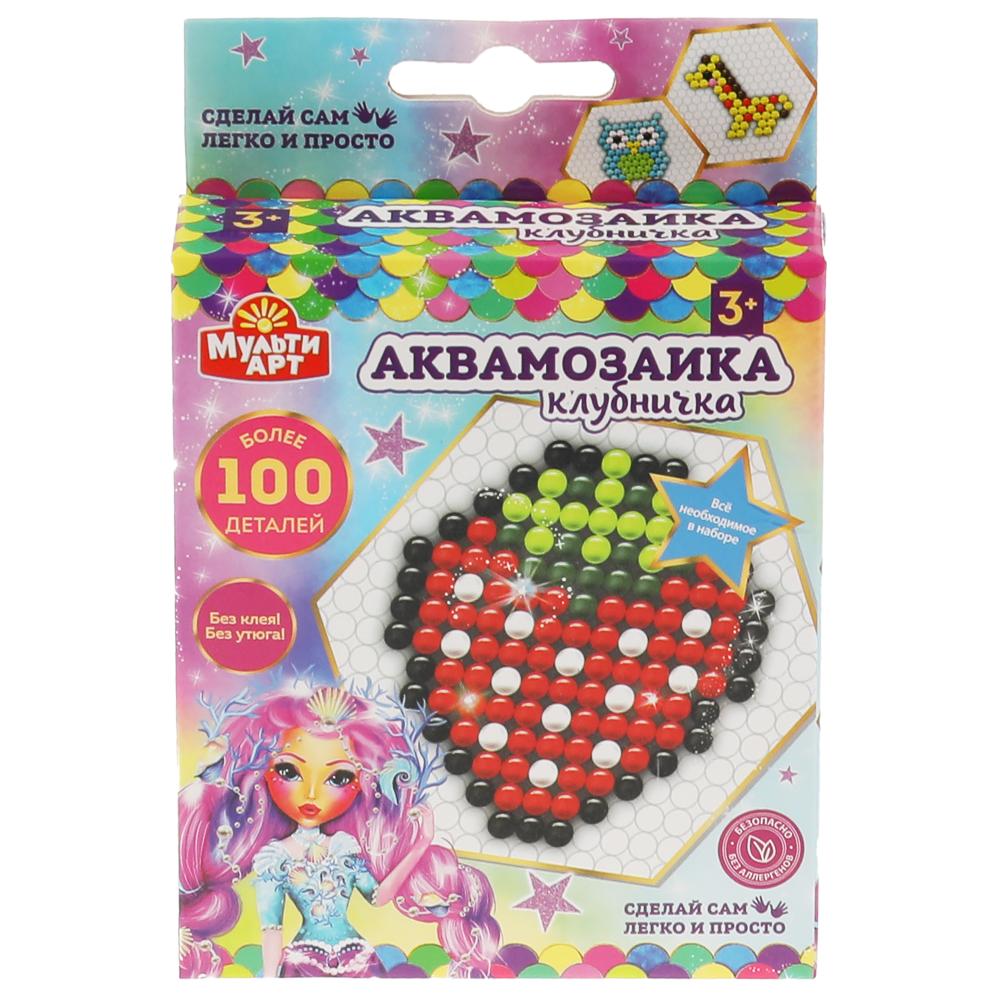 Аквамозайка 100-AQUAMOS-8 Клубника ТМ Мульти Арт 303567