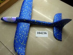 Самолет-планер 104236 светится пенопласт 48см 5 цветов