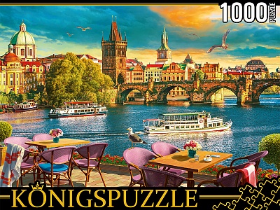 Пазл 1000 элементов Вечерняя Прага ФК1000-8070 Konigspuzzle Рыжий кот