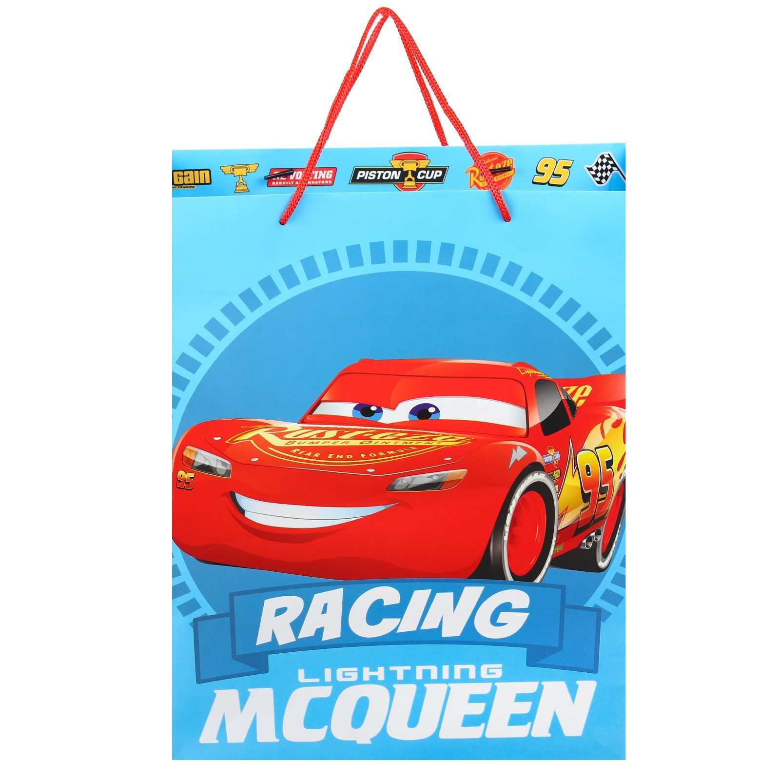 Пакет подарочный 9286095 Тачки McQueen 31*40*11,5см