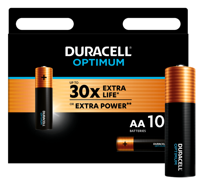 Батарейка LR6 Duracell Optimum BL10 5015603 поштучно 403255
