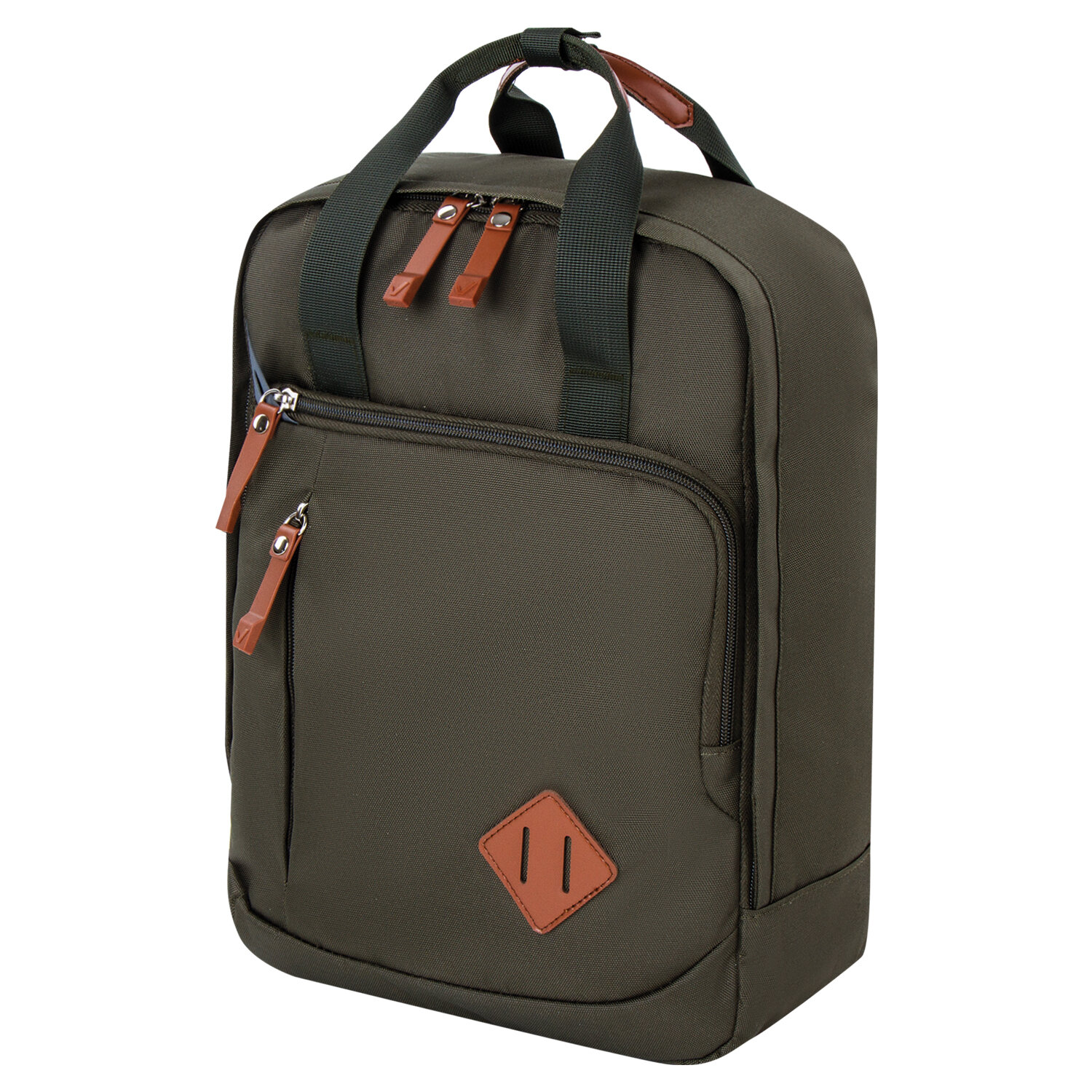 Рюкзак BRAUBERG FRIENDLY молодежный хаки 270091