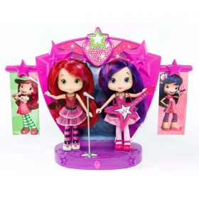 Strawberry Shortcake 12245 Шарлотта Земляничка Две куклы 15 см на сцене