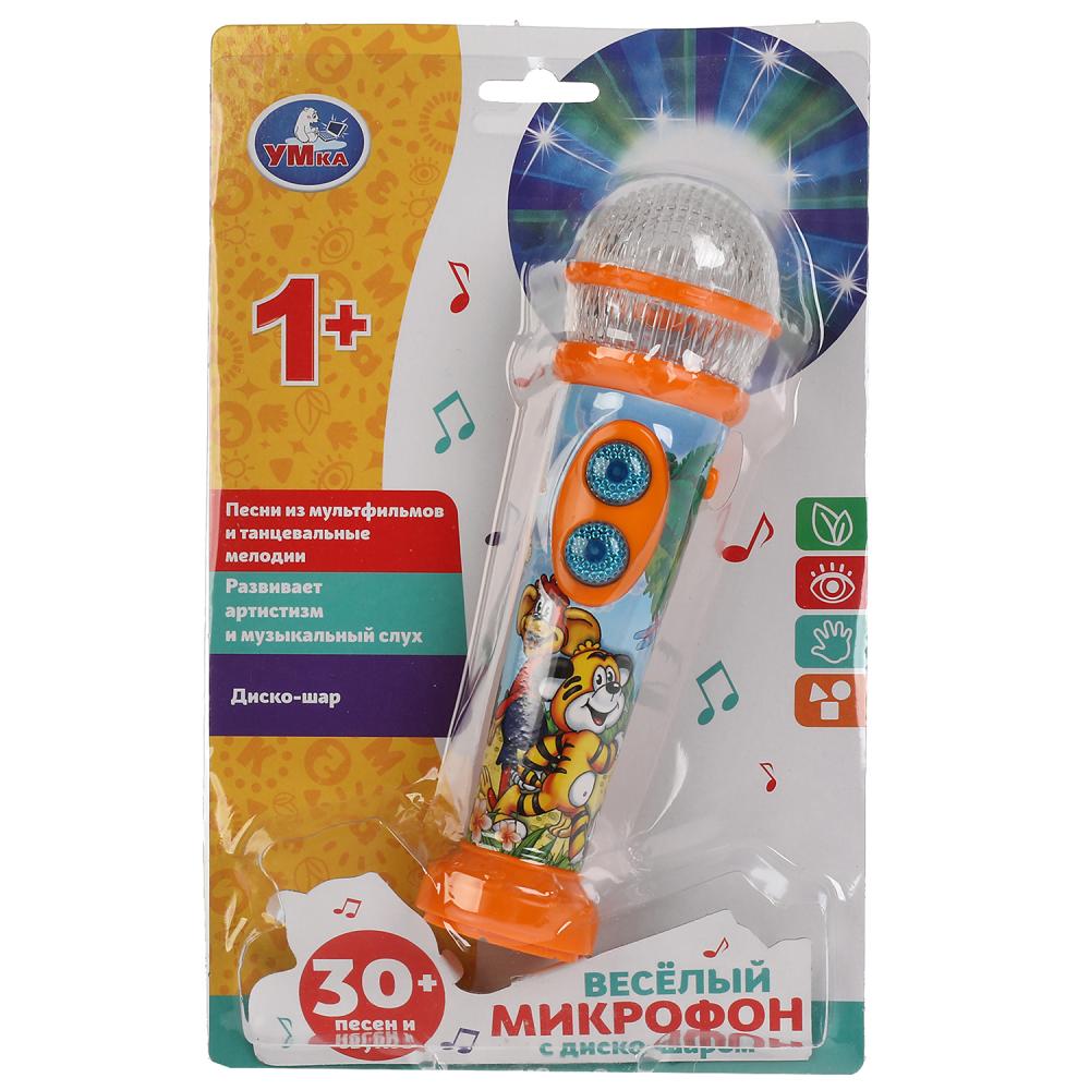 Микрофон HT466-R с диско-шаром 30 песен, мелодий и звуков со светом ТМ Умка