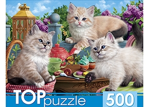 Пазлы 500эл Невские маскарадные котята ХТП500-5725 Рыжий кот