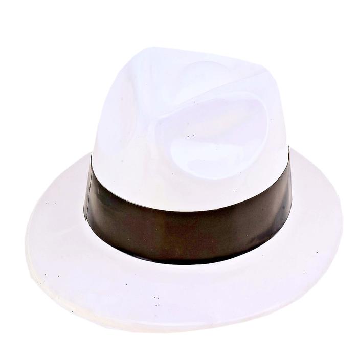 Шляпа 321557 с кантом р.56 цвет: белый
