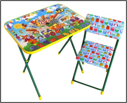 Комплект мебели НСС-32 Цирк стол+стул ТМ Радуга