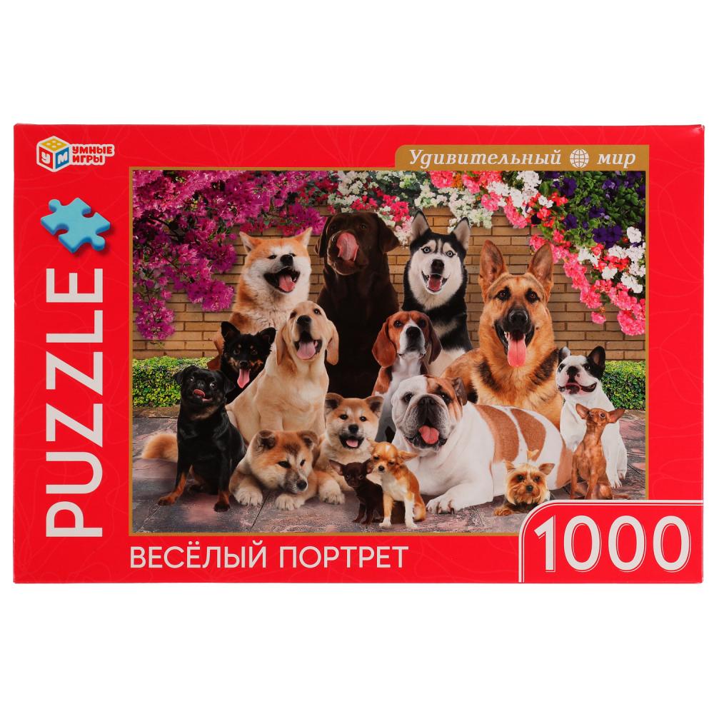 Пазл 1000 деталей 25633 Веселый портрет ТМ Умные игры