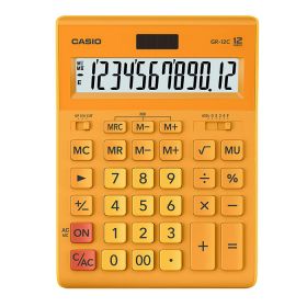 Калькулятор CASIO GR-12C-RG 12 разр. оранжевый бухгалтерский