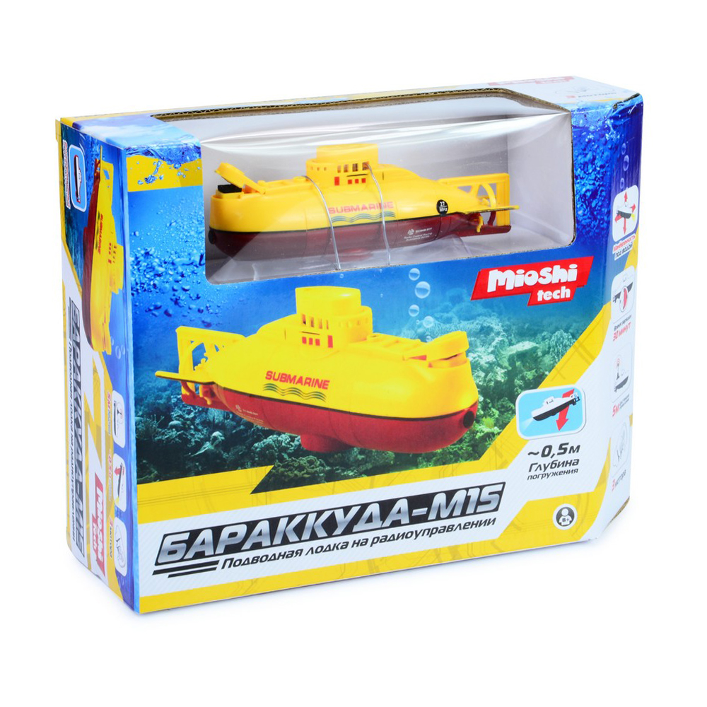 Подводная лодка МТЕ1205-014 р/у Бараккуда-М15 6 канал 15см Mioshi Tech