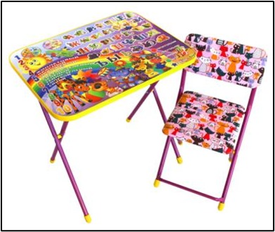 Комплект мебели НСС-Р3 Радуга стол+стул ТМ Радуга