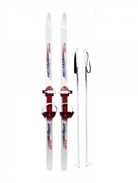 Лыжи подростковые 130/100см "Ski Race" с палками универсальное крепление 5234-00 Цикл 