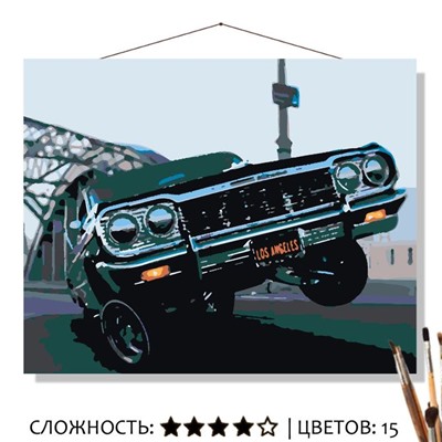 Картина В Лос-Анджелесе по номерам на холсте 50*40см КН5040457
