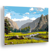 Картина Зеленые луга рисование по номерам 50*40см КН50401682