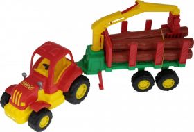 Трактор "Крепыш" с полуприцепом-лесовозом  44815 Полесье