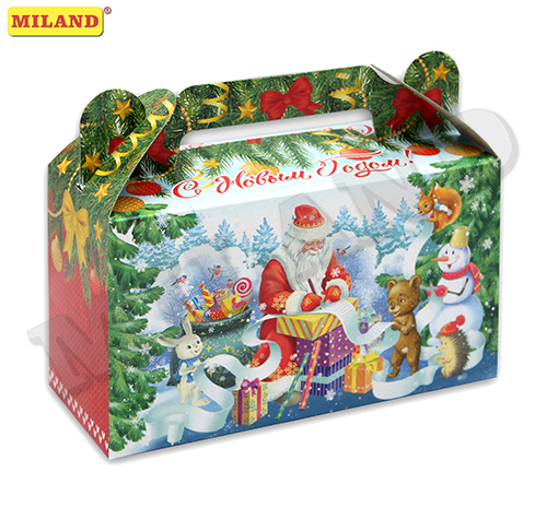 Коробка для конфет КК-1570 Сундучок Список подарков (500гр) Миленд