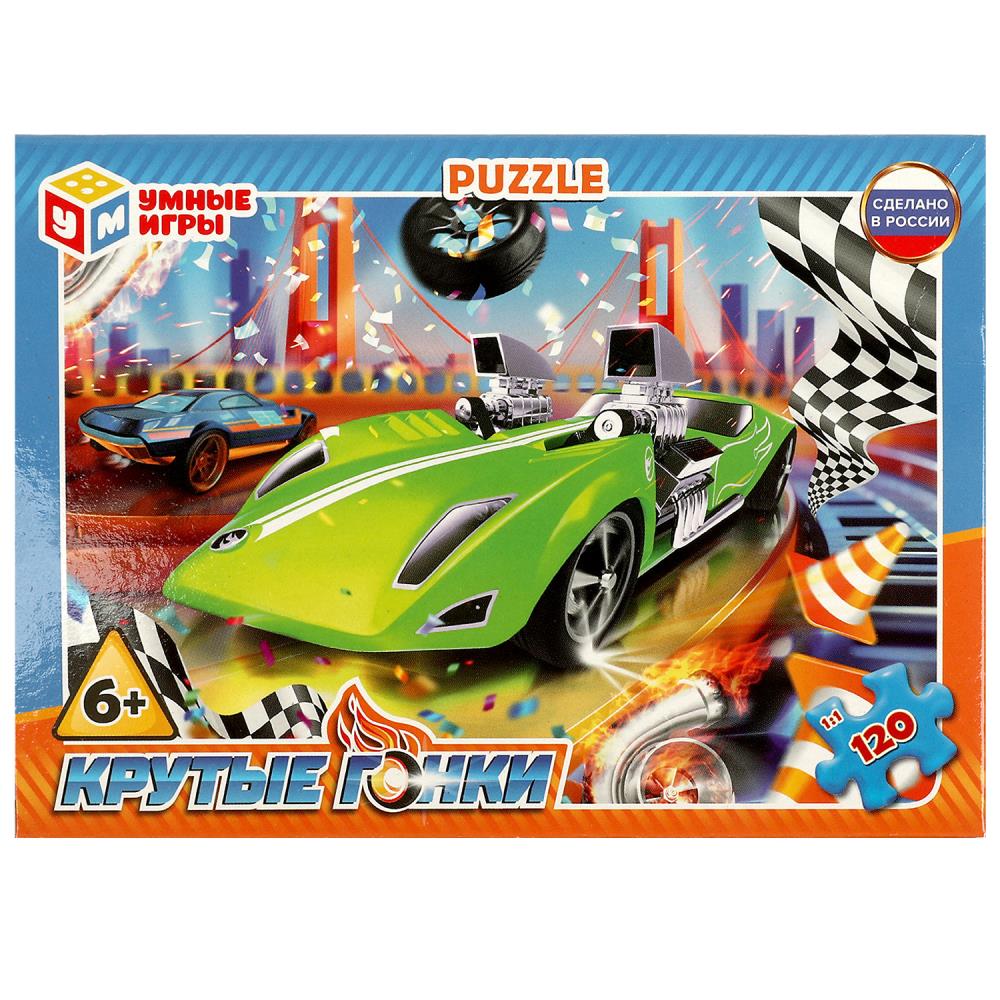 Пазл 120 деталей 00337 Крутые гонки ТМ Умные игры